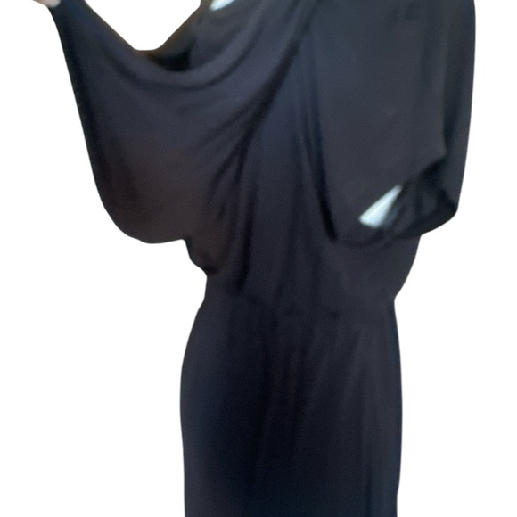 By Design Black Knit Top Short Sleeves Button-Up Front Size L - Picture 4 of 7